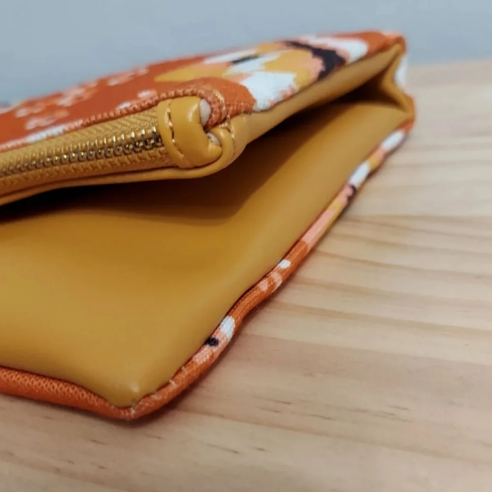 NWOT Rachel Pally Anthropologie Zahara Vegan Clutch Orange Floral